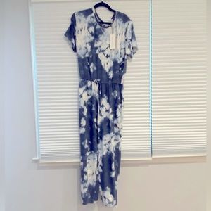 Collective Concept tie-dye short sleeve jogger jumpsuit